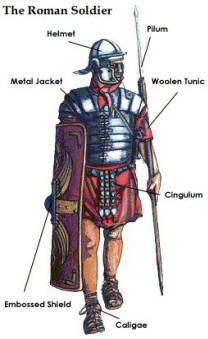 What did romans wear to battle   answers.com