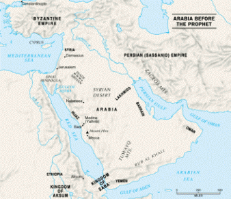 Map of Pre-Islamic Arabia